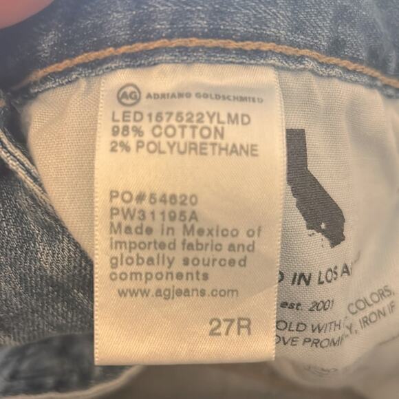 NEW AG Adriano Goldschmied Ex-Boyfriend slouchy slim ripped knee jeans - Picture 11 of 16